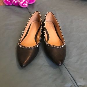 Studded Pointed Toe Flats